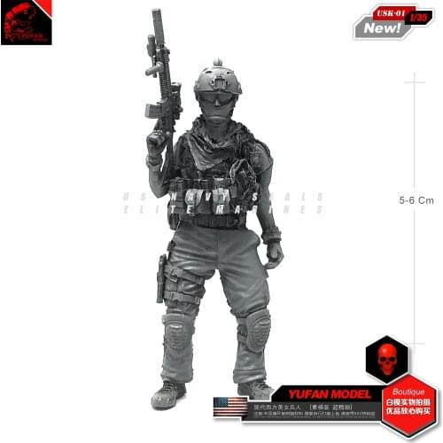 Yufan Model 1/35 Figure Modern American Soldier Resin Model Usk-01
