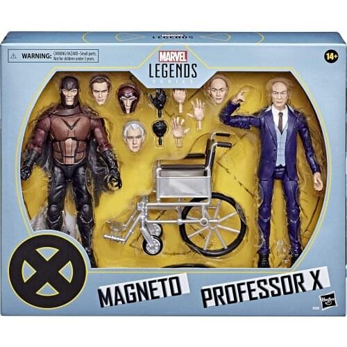 Hasbro Marvel Legends Series X-Men Magneto and Professor X 6-inch Collectible Action Figures Toys Ages 14 and Up Action Figure