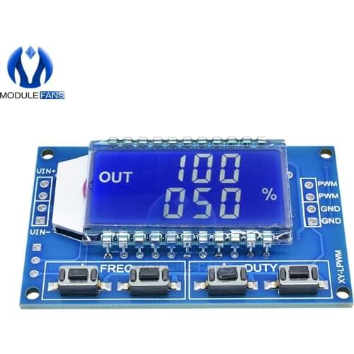 Signal Generator PWM Pulse Frequency Duty Cycle Adjustable Module LCD Display 1Hz-150Khz 3.3V-30V PWM Board Module