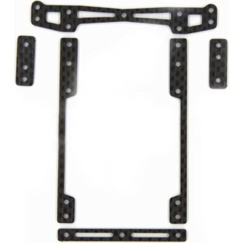 Housing Damper Lifter 1.5mm Carbon Fiber Lift Reinforcing Plate Spare Parts For MA/MS Chassis Tamiya Mini 4WD Car Model