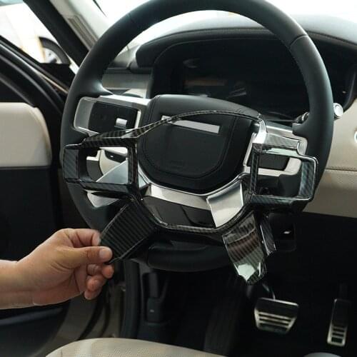 ABS Steering Wheel Frame For Land Rover Discovery 5 LR5 2021-22 Car Steering Wheel button Cover Car Accessories Car Modification