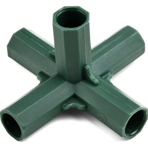 Bracket Connectors Green 16mm DIY 4Pcs Plastic Garden Frame Greenhouse