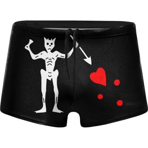 Summer mans Black Beard Blackbeard Edward Teach Pirate Beach Swimwear Shorts adult Swimming Trunks Swimsuit