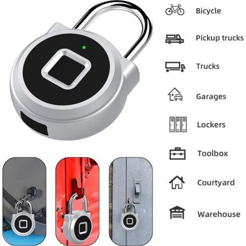 MeterMall P10 Mini Smart Keyless Fingerprint Lock Waterproof Inteligente Anti-Theft Security Padlock Door Luggage Case Lock