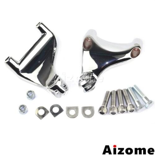 Motorcycle Rear Passenger Footpeg Foot Rest Mount Kit For Harley Sportster XL883 XL1200 2004-2013 Footrests Brackets