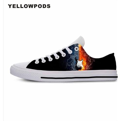 Men Casual Shoes Music And Guitar Hot Fashion For Men/women High Quality 3D Printing Music And Guitar Off White Shoes Man