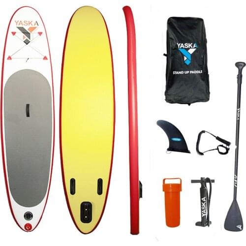 Inflatable Stand Up Paddle Board (4 inches Thick) with Durable SUP Accessories & Carry Bag | Wide Stance, Surf Control, Non-Slip
