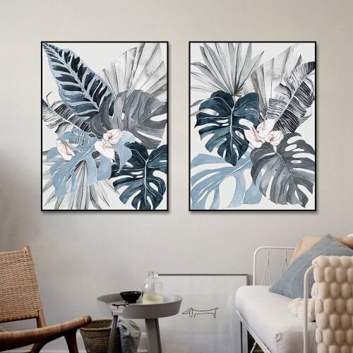 Nordic Landscape Wall Art Canvas Painting Abstract Tree Picture Morden Canvas Printed Poster for Livingroom Home Wall Decoration