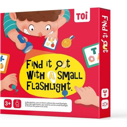 Find It Out with A Small Flashlight Childrens Board Game Parent-child Interaction Cultivate Baby Concentration Game