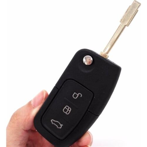 New Flip Folding 3 BUTTON Remote Key Case for F-ORD M-ondeo Car Key Shell(with LOGO)
