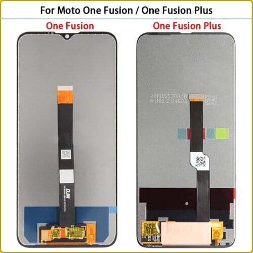 Original For Motorola Moto One Fusion Display Touch Screen Panel Sensor Digiziter Replac New For Moto One Fusion Plus LCD