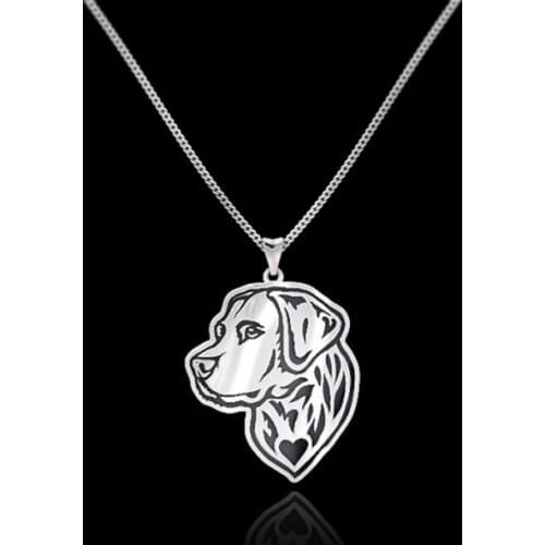 Animal Pendant Necklace Labrador Retriever Jewelry Necklace Dog Pendant Christmas Gifts 10pcs/lot