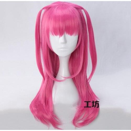 Anime FGO Elizabeth Bathory Pink Cosplay Fate/EXTRA CCC Halloween Cosplay Costume Wigs Role Play Synthetic Hair Styled + Wig Cap