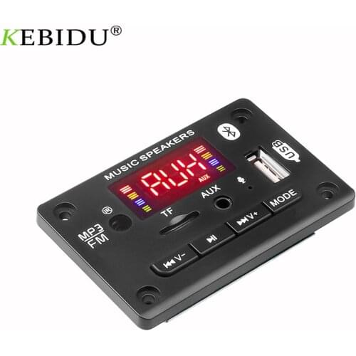 2*25W MP3 Decoder Board 5V 12V WAV MP3 Player Bluetooth 5.0 Audio Module With Amplifier WMA WAV TF USB FM Radio Handsfree Call