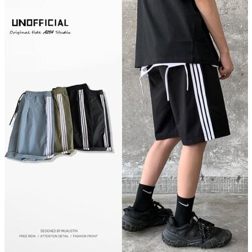 FARDRESS Boys beach pants summer casual shorts trend casual loose mens three-bar five-point pants