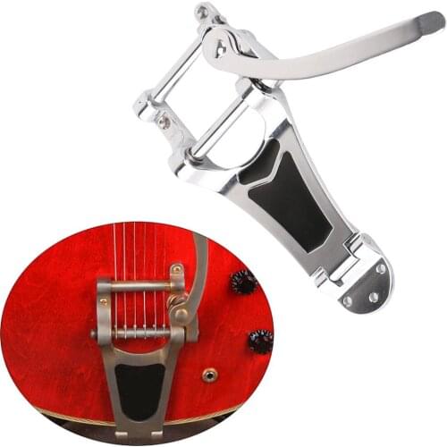 Horseshoe B5 Style Tailpiece Tremolo Unit Vibrato for SG LP Tele Guitar Electric Guitar Parts & Accessories Metal Silver