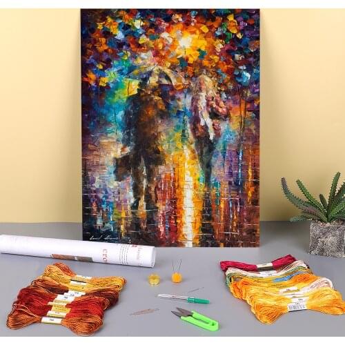 After Work Printed 11CT Cross-Stitch Full Kit Embroidery DMC Threads Handiwork Handicraft Craft Hobby For Adults Wholesale