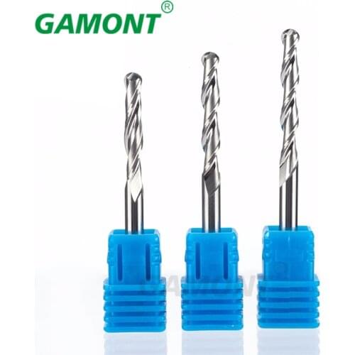 Double-edged Ball End Milling Cutter Tool Alloy CNC GAMONT Ball Cutter Relief Woodworking Cutter 3.175 4.0 6.0