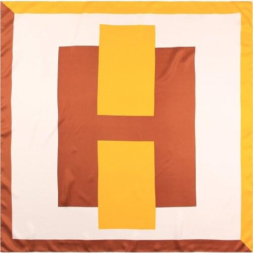 Benchmade Satin Edge Scarf Women Passant Letter Print Designer Head Scarves 90 Silk Scarf Foulards Satin