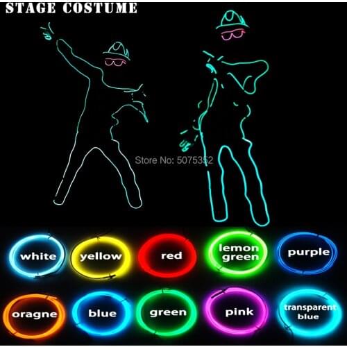 10 Colors Options Night Club Led Costume Dance DJ Led Luminous Clothes Performance EL Costume Payday Carnival Flashing Clothes