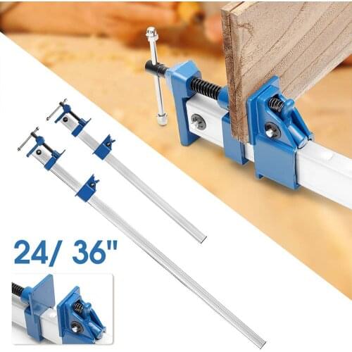 24/36 Inch DIY Geavy Duty F-clamp T-bar Woodworking Fast Clamp Belt Long Drawer Desktop Wooden Handle Hand Tools