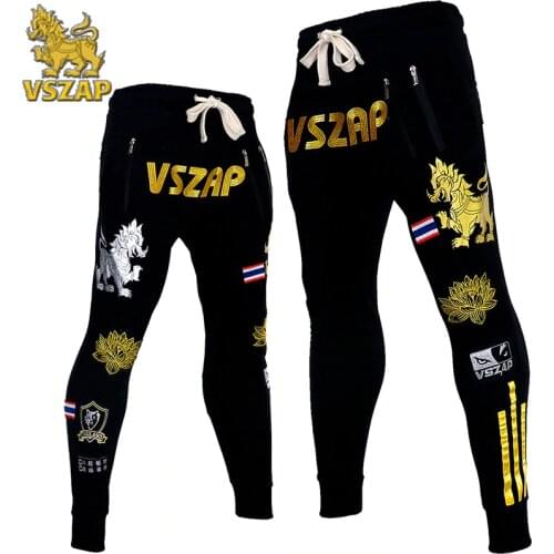 VSZAP Boxing Pants Kylin sports training and competition MMA Pants Muay Thai boxing shorts Gym Trousers MMA Boxing Shorts