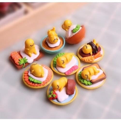 Japans Gudetama Egg Yolk Brother Lazy Egg Toy Lazy Egg King Hand-made Small Pose Creative Gift Blind Box Blind Bag