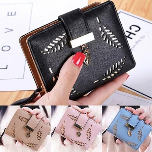 5 Colors Women Fashion PU Leather Clutch Wallet Lady Small Card Holder Case Purse Handbag