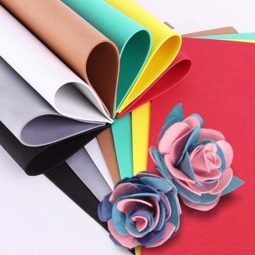 10 Sheets 20x30 2mm Sponge Paper Handmade Craft Paper EVA DIY Crafts Materials Cut Foam Paper Nursery Decoration New Year Gift