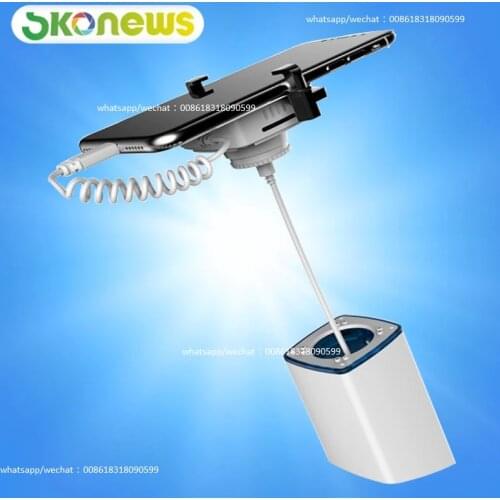 10 Pcs Innovative Mobile Phone Tablet Security Alarm Display Stand With Retractable Steel Cable