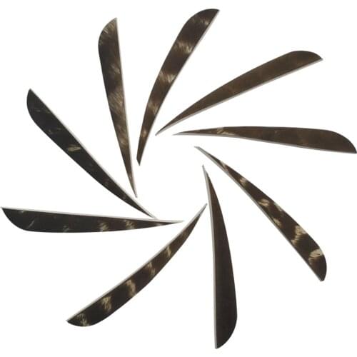 20 pcs 4 inch Archery Natural Turkey Feather Shield Vane Back for DIY Arrow Accessories Archery Bow free shipping