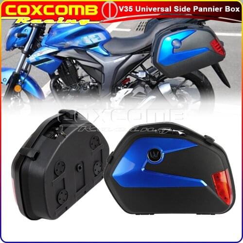 20L ABS Motorcycle Scooter Supersport Touring Side Cases Suitcase Luggage Cargo Boxes For Yamaha FZ09 MT09 MT07 FZ07 R1 R6 R3