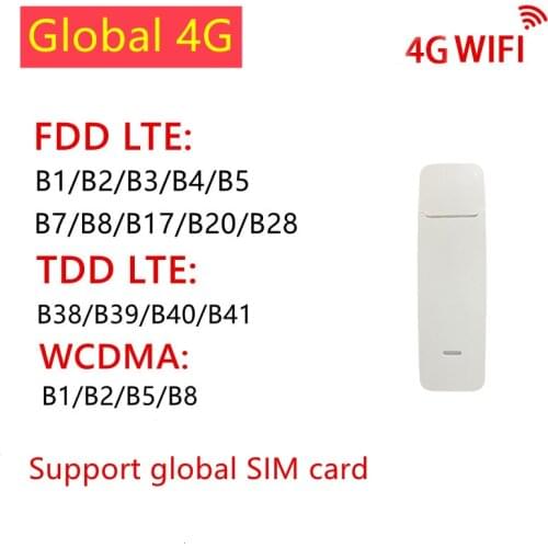 4G USB wifi modem Car Portable WiFi Universal 150Mbps router Mobile Wifi support Global Sim Card
