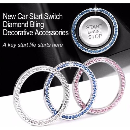 Car Bling Decorative Accessories Diamond Rhinestone Ring For Daewoo Winstorm Nubira Sens Tosca Matiz Nexia