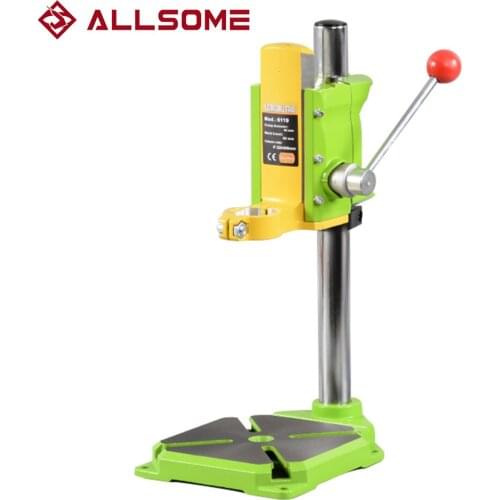 ALLSOME BG6127 Drill Press Stand Mini Electric Drill Bracket 90 Degree Rotating Fixed Frame Workbench Clamp
