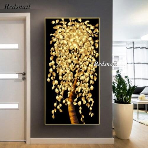 Nordic Style Large DIY Diamond Painting Money Tree Diamond Embroidery Full Square Cross Stitch Rhinestones Mosaic round EE483