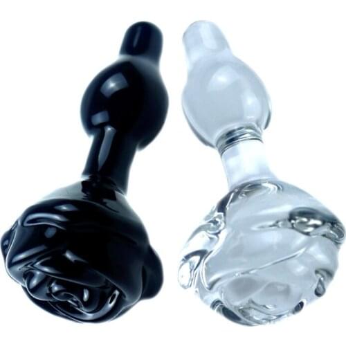 Large Crystal Flower Anal Plug Buttplug Dilatador Dildo Artificial Fake Penis Anus Expander Butt Plug Prostate Massager Sex Toys