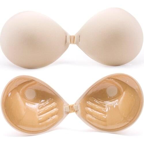 Hand-set Women Bra Push Up Sexy Bra For Bikini Wedding Dress Backless Super Thick Bra for Ladies Hand Shape Silicone Bras