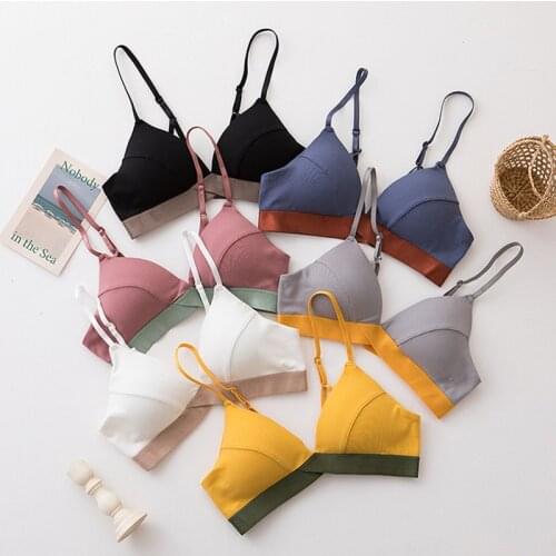 New underwear women without steel ring gathered bra sexy beautiful back tube top sports wrapped chest thin section lingerie