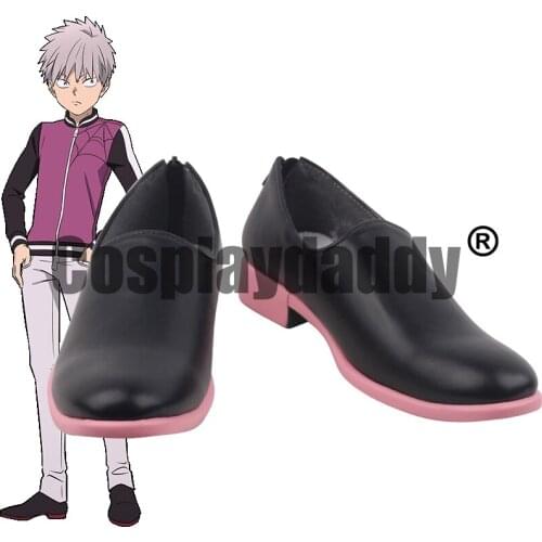 Kemono Jihen The Inugami Detective Office Shiki Tademaru Anime Cosplay Black Shoes S008