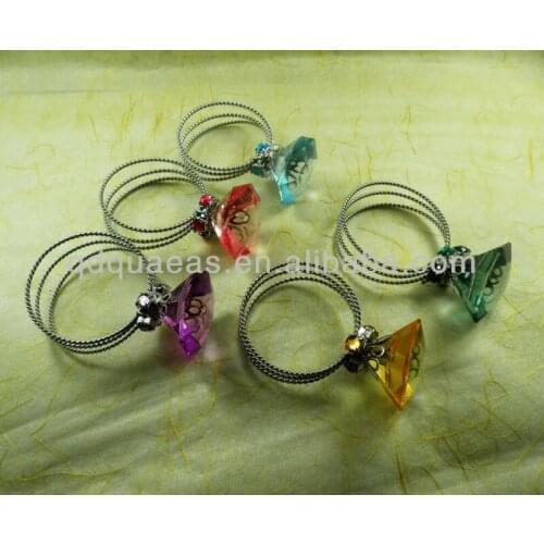 Decoration wedding crystal napkin ring napkin ring and party decoration napkin ring