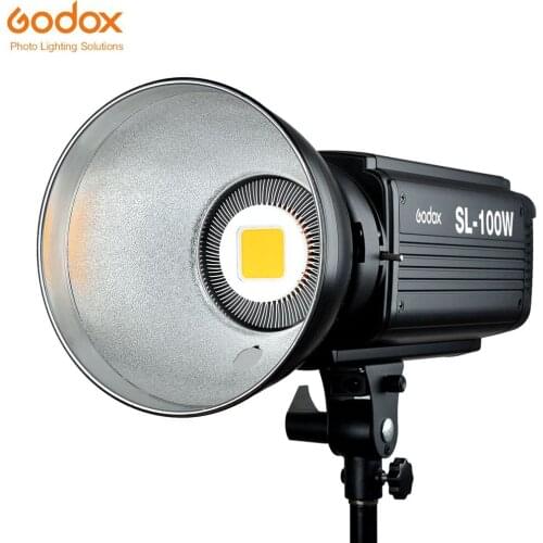Godox SL-100W LED Video Light 100W White LED Bulbs Lamp Studio Continuous Bowens Mount Photography Lighting 220V 110V