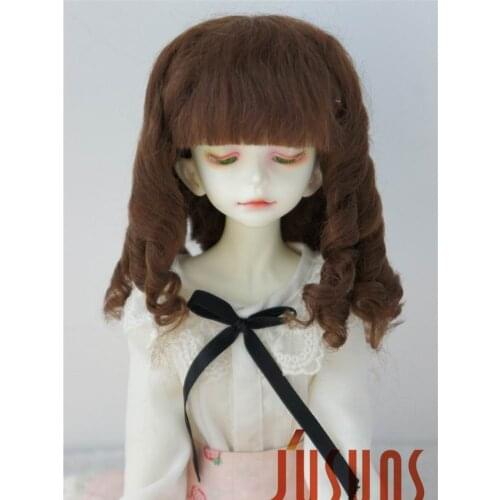 JD178 1/4 Pretty Curly MSD Doll mohair wigs Size 7-8 inch Mohair roll wigs Fashion doll accessories