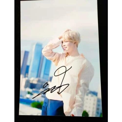MAP OF THE SOUL V SUGA JIN JIMIN Jung Kook RM J-HOPE Autographed Photo 4*6 K-POP GIFTS COLLECTION 052021B