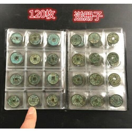 Collection of Chinese Ancient Coins 120 Copper Coins of Chinese Ancient Dynastie