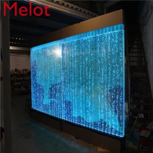 Fashion High-End Large Acrylic Household Screen Water Curtain Wall Creative Fish Tank Aquarium Partition Can Be Customized