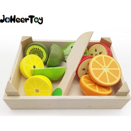 JaheerToy Baby Kitchen Toys Set Cut Fruit Toys for Children Simulation Kitchen Montessori Educational Early Childhood