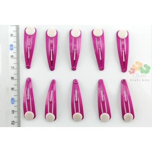 Set of 150pcs Metal hair clips barrettes , hot pink hair pins snaps supply, hair accesories 1.6inch