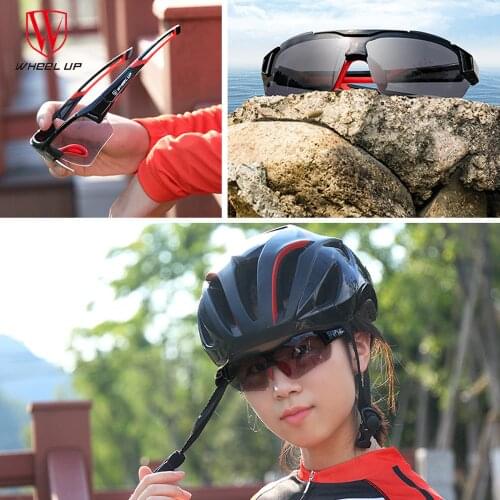 Wheel up Mens And Womens Mountain Bike Color-changing Riding Glasses Bicycle Outdoor Sports Windproof Glasses Equipment