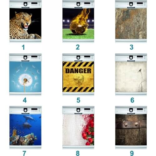 Wholesales 3D Self Adhesive Dishwasher Stickers Wall Sticker Kids Art Door Cover Kitchen Accessories Home Decor